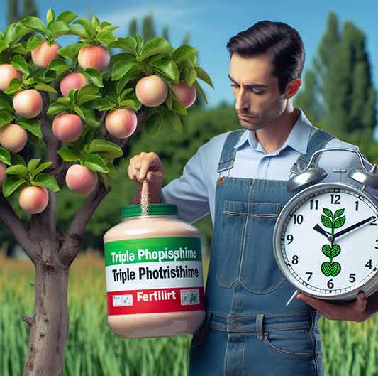 زمان مصرف کود فسفات تریپل برای درختان میوه