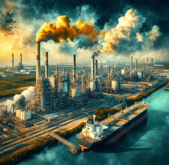 The impact of establishing a refinery on the environment